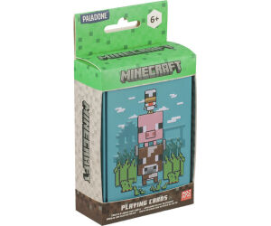 Baraja de cartas en caja metálica paladone minecraft