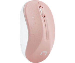 Raton Natec Toucan Rosa-blanco Rf Inalambrico Pilas