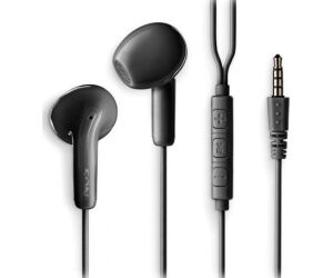 Auriculares Intrauditivos NGS Cross Flip/ con Micrófono/ Jack 3.5/ Negros
