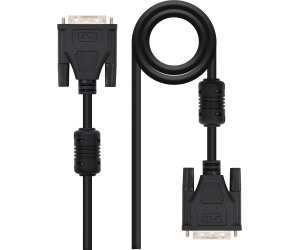 Cable vdeo DVI-DVI M/M Dual-Link 1.8m. Negro