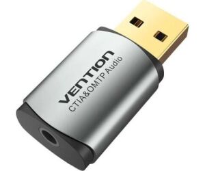 Tarjeta de Sonido Vention CDNH0/ 2.1/ Gris