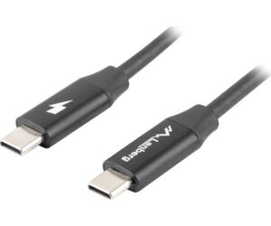 Cable usb lanberg 2.0 macho - usb tipo c macho quick charge 4.0 1.8m negro