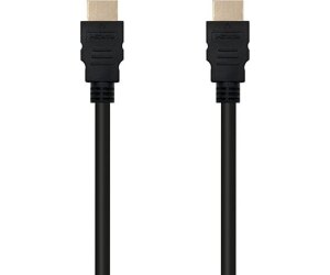 Cable HDMI 2.0 4K Nanocable 10.15.3601-L150/ HDMI Macho - HDMI Macho/ 1.5m/ Certificado/ Negro