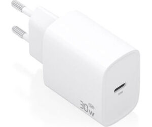 Cargador de Pared GaN Aisens A110-0950/ 1xUSB Tipo-C/ 30W/ Blanco