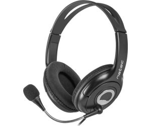 Auriculares Natec Bear 2 Negro Microfono Alambrico 3.5mm