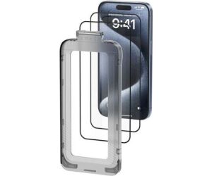 Pack 2 Protectores Pantalla Cristal Tem. Iphone 15 + Herram. Antipolvo Vention