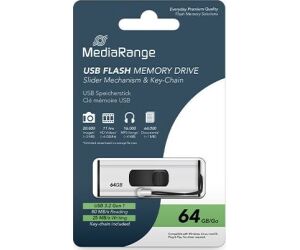 Pendrive 64gb Usb 3.2 Mediarange Silver-black