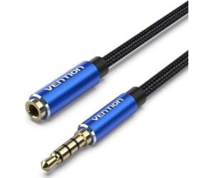 Cable Estéreo Vention BHCLJ/ Jack 3.5 Macho - Jack 3.5 Hembra/ 5m/ Azul