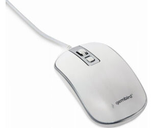 Raton Gembird Mus-4b-06-ws Optical 1200 Dpi White Silver Usb