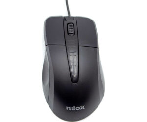 Nilox Ratón Óptico MOUSB1001 1000 dpi Negro