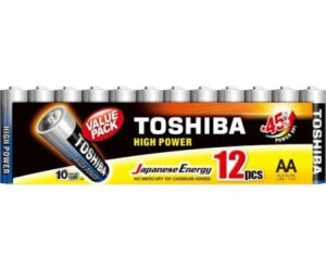 Pack de 12 Pilas AA Toshiba High Power LR6/ 1.5V/ Alcalinas