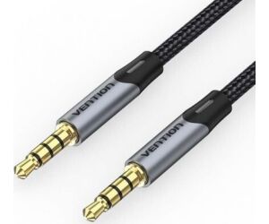 Cable Estéreo Vention BAQHH/ Jack 3.5 Macho - Jack 3.5 Macho/ 2m/ Gris