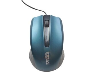iggual Ratón óptico COM-ERGONOMIC-RL-800DPI azul