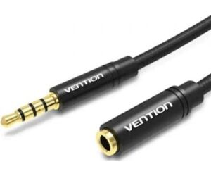 Cable Estéreo Vention BHBBI/ Jack 3.5 Macho - Jack 3.5 Hembra/ 3m/ Negro