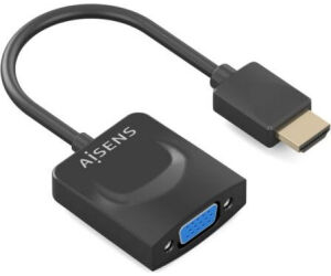 Conversor Aisens A122-0947/ HDMI Macho - SVGA Hembra/ 15cm/ Negro