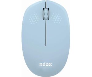 Nilox Ratón Wireless, 1000 DPI, 3 botones, Azul