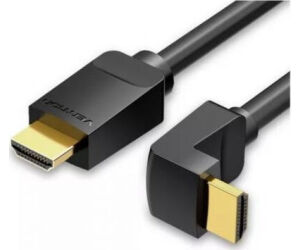Cable HDMI 2.0 4K Acodado 90º Vention AARBH/ HDMI Macho - HDMI Macho/ 2m/ Negro
