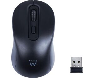 Ewent Ratón óptico inalámbrico 800-1200-1600dpi y clics silenciosos
