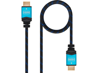 Cable HDMI 2.0 4K Nanocable 10.15.3703/ HDMI Macho - HDMI Macho/ 3m/ Negro