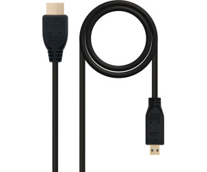 Cable de vdeo HDMI-microHDMI M/M 1.8m. Negro