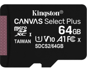 Kingston Technology Canvas Select Plus memoria flash 64 GB MicroSDXC Clase 10 UHS-I