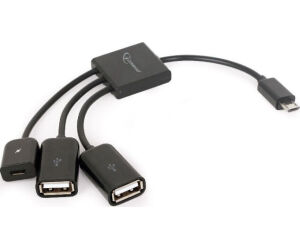 Adaptador otg - 2 uhb - otg - 02 micro - usb a -  micro - usb - b -  usb 2.0 -  macho - hembra