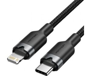 Cable 2.0 Usb-c A Lightning 2 M Negro Vention