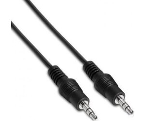 Cable Estéreo Aisens A128-0143/ Jack 3.5 Macho - Jack 3.5 Macho/ Hasta 0.1W/ 3m/ Negro