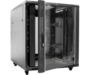 ARMARIO DE SUELO RACK 19'' 18U 800x800 PUERTA DE CRISTAL