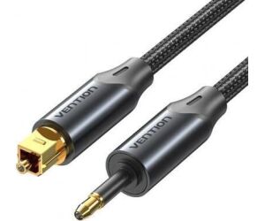 Cable De Audio De Fibra Optica Trenzado 1 M Negro Vention