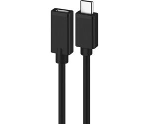 CABLE ALARGADOR USB 2.0 EWENT USB-C MACHO USB-C HEMBRA 1,8m NEGRO