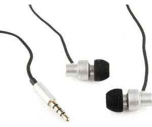 Auriculares Gembird "paris" Metalico Plateado Microfono Alambrico Jack 3.5mm