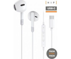 Auriculares Intrauditivos Tech One Tech earTECH TEC1301/ con Micrófono/ USB Tipo-C/ Blancos