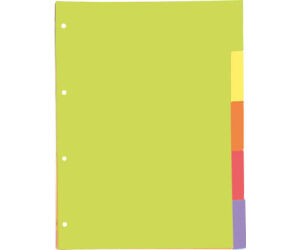 Separadores Cartulina Strongline A4 5 Posiciones - 5 Colores Vivos Oxford 400149955