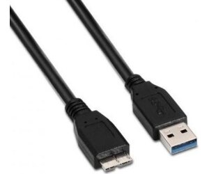 Cable USB 3.0 Aisens A105-0044/ USB Macho - MicroUSB Macho/ 5Gbps/ 2m/ Negro