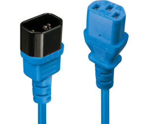 Lindy 30470 cable de transmisión Azul 0,5 m C14 acoplador C13 acoplador