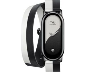 Correa Original para Pulsera Xiaomi Mi Smart Band 8 Double Wrap Strap/ Blanco y Negro