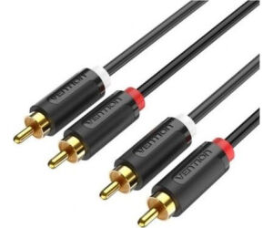 Cable Estéreo Vention BCMBD/ 2x RCA Macho - 2x RCA Macho/ 50cm/ Negro