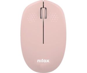 Nilox Ratón Wireless, 1000 DPI, 3 botones, Rosa