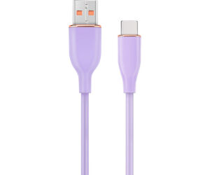 Cable De Carga Y Datos Gembird Usb Tipo C De Silicona Premium 1,5 M Violeta