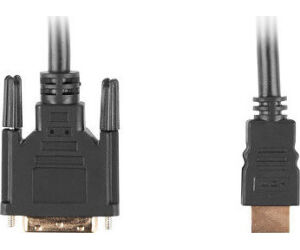 Cable hdmi lanberg macho - dvi - d 18+1 macho single link 0.5m negro