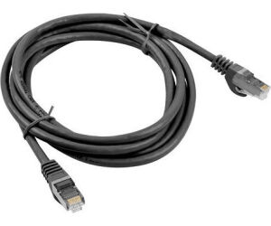 Cable red lanberg latiguillo cat.6 ftp 0.5m negro fluke passed