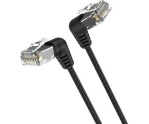 Cable de Red RJ45 UTP Vention IBOBG Cat.6A/ 1.5m/ Cabeza Rotatoria 360º/ Negro