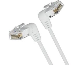 Cable de Red RJ45 UTP Vention IBOWG Cat.6A/ 1.5m/ Cabeza Rotatoria 360º/ Blanco