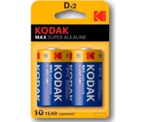 Blister pilas kodak alcalina max  d lr20 1.5v -  blister 2 pilas