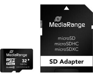 Mem Micro Sdhc 32gb Mediarange + Adaptador Sd