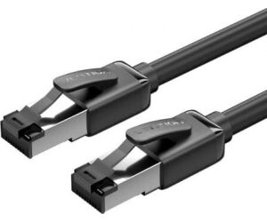Cable De Red Latiguillo Rj45 Cat.8 Sftp 0.5 M Negro Vention