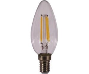Bombilla led kodak filamento cristal vela c37 - e14 - 470lm - calido 3000k - 4w=40w - no regulable
