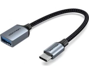 Cable USB 2.0 Tipo-C Vention CCXHB/ USB Tipo-C Macho - USB Hembra/ 15cm