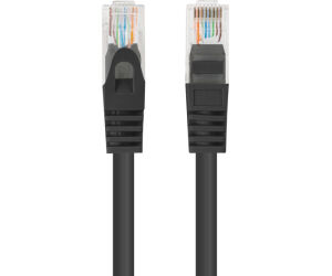 Cable red lanberg latiguillo cat.6 u - utp 7.5m negro fluke passed